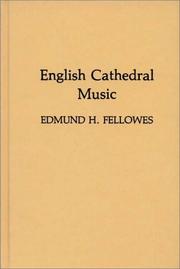 Cover of: English cathedral music by Edmund Horace Fellowes