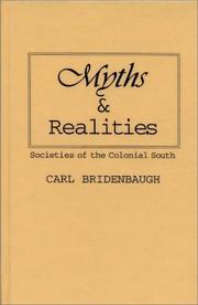 Myths and realities by Carl Bridenbaugh