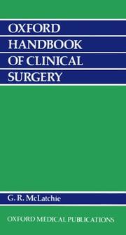 Cover of: Oxford handbook of clinical surgery