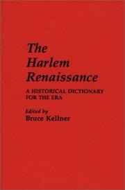 Cover of: The Harlem Renaissance: A Historical Dictionary for the Era