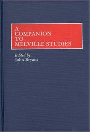 Cover of: A Companion to Melville studies