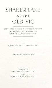 Cover of: Shakespeare at the Old Vic by Roger Wood