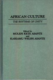 Cover of: African culture: the rhythms of unity