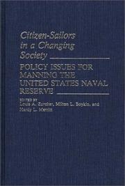 Cover of: Citizen-Sailors in a Changing Society: Policy Issues for Manning the United States Naval Reserve (Contributions in Military Studies)