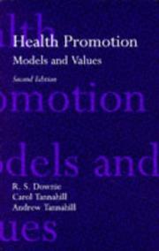 Cover of: Health promotion: models and values
