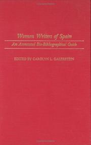 Cover of: Women Writers of Spain by 