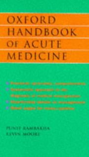 Cover of: Oxford handbook of acute medicine by Punit S. Ramrakha