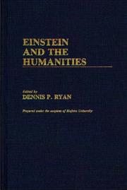 Cover of: Einstein and the Humanities | Dennis P. Ryan