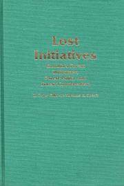 Cover of: Lost initiatives by R. Peter Gillis
