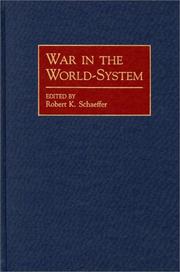 Cover of: War in the world-system
