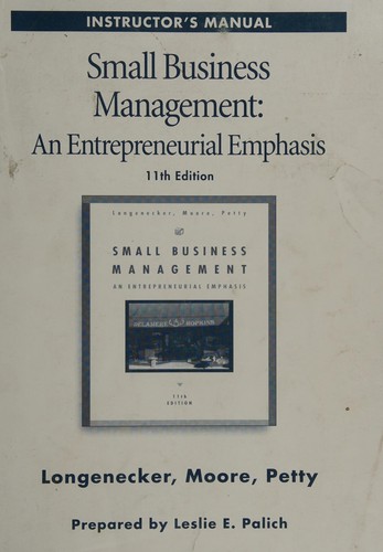 Small Business Management by Justin G. Longenecker