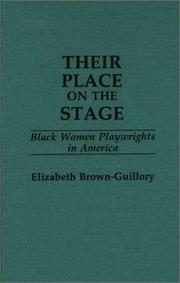 Cover of: Their place on the stage: Black women playwrights in America