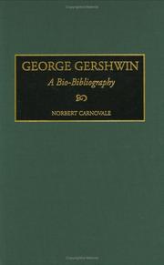 Cover of: George Gershwin by Norbert Carnovale