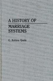 Cover of: A history of marriage systems