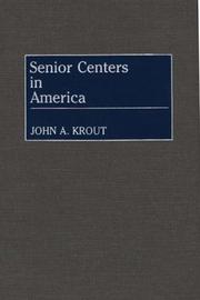 Cover of: Senior centers in America