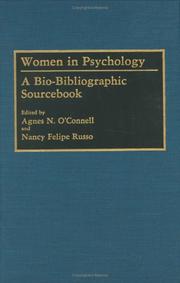 Cover of: Women in psychology by edited by Agnes N. O'Connell and Nancy Felipe Russo.