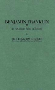 Cover of: Benjamin Franklin: An American Man of Letters