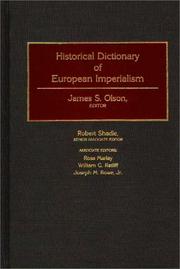 Cover of: Historical dictionary of European imperialism