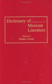 Cover of: Dictionary of Mexican literature