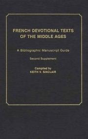 Cover of: French devotional texts of the Middle Ages by Keith Val Sinclair