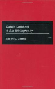 Cover of: Carole Lombard by Robert D. Matzen