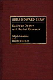 Cover of: Anna Howard Shaw: suffrage orator and social reformer