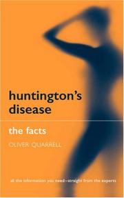 Cover of: Huntington's Disease by Oliver Quarrell