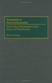 Cover of: Essentials of Neo-Confucianism: eight major philosophers of the Song and Ming periods