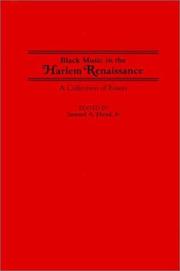 Cover of: Black Music in the Harlem Renaissance: A Collection of Essays (Contributions in Afro-American and African Studies)