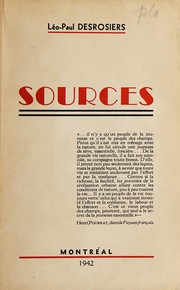 Cover of: Sources