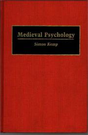 Cover of: Medieval psychology