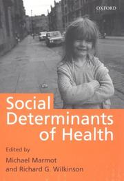 Cover of: Social Determinants of Health by 