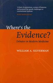 Cover of: Where's the Evidence? by William A. Silverman