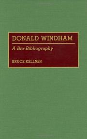 Cover of: Donald Windham: a bio-bibliography