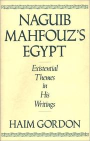 Cover of: Naguib Mahfouz's Egypt by Ḥayim Gordon