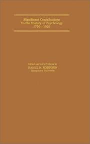 Cover of: Physiology and Pathology of the Mind (Significant Contributions to the History of Psychology 1750-1920)