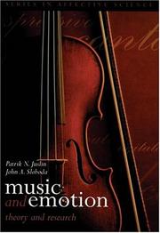 Cover of: Music and Emotion by 