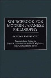 Cover of: Sourcebook for modern Japanese philosophy: selected documents