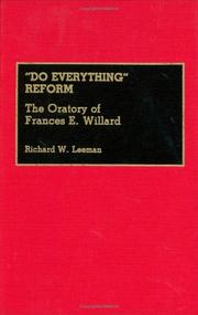 Cover of: "Do everything" reform: the oratory of Frances E. Willard