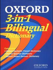 Cover of: Oxford 3-In-1 Bilingual Dictionary CD-ROM