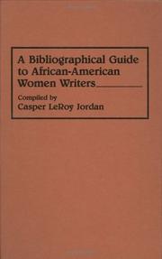 Cover of: A bibliographical guide to African-American women writers