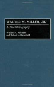 Cover of: Walter M. Miller, Jr. by William H. Roberson