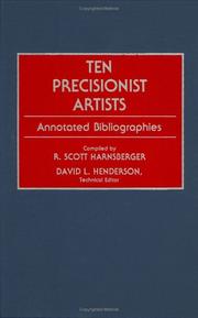 Cover of: Ten precisionist artists | R. Scott Harnsberger