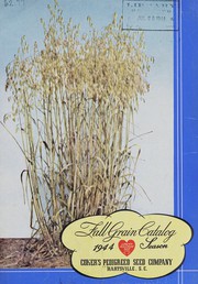 Cover of: Fall grain catalog, 1944 season
