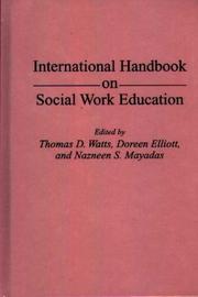 Cover of: International handbook on social work education