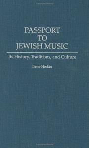 Cover of: Passport to Jewish music | Irene Heskes
