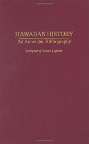 Cover of: Hawaiian history by Richard Lightner