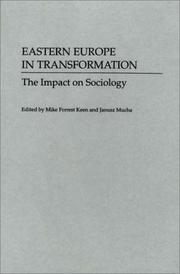 Cover of: Eastern Europe in transformation: the impact on sociology