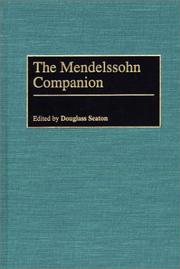 Cover of: The Mendelssohn Companion