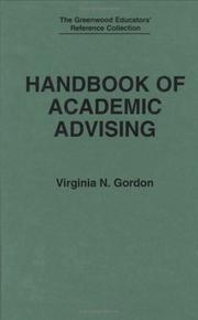 Cover of: Handbook of academic advising